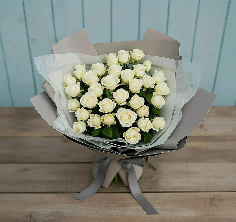 Букет Белоснежная нежность в Дондуковском