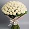 Букет 101 беля роза Белоснежка в Дондуковском