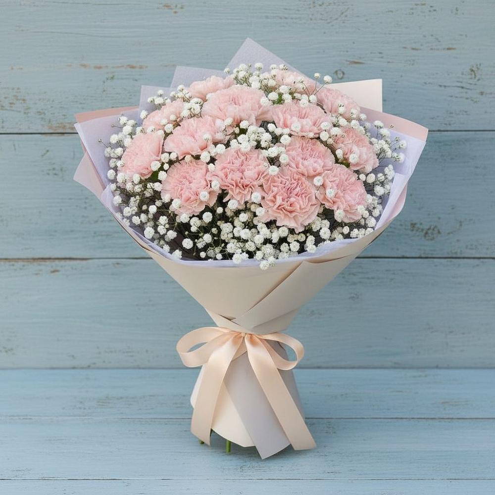 Букет цветов из: Гвоздики в Дондуковском