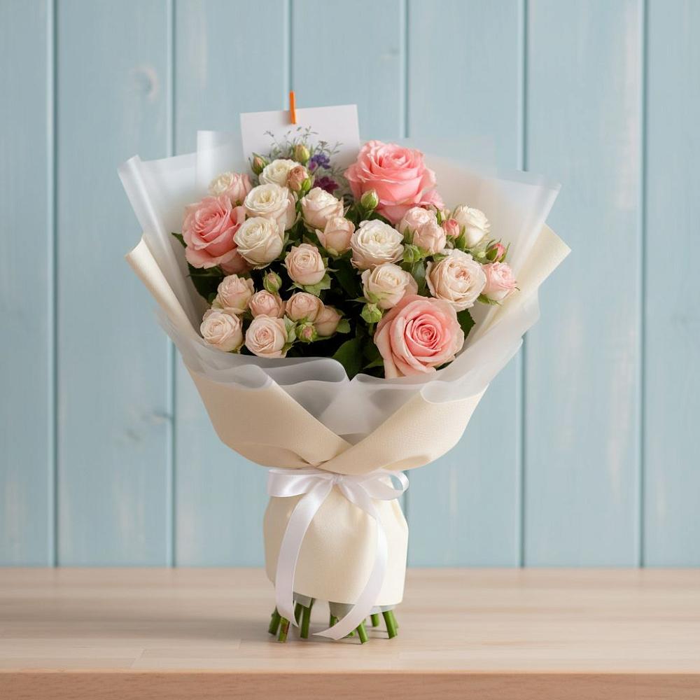 Букет цветов из: Розы в Дондуковском