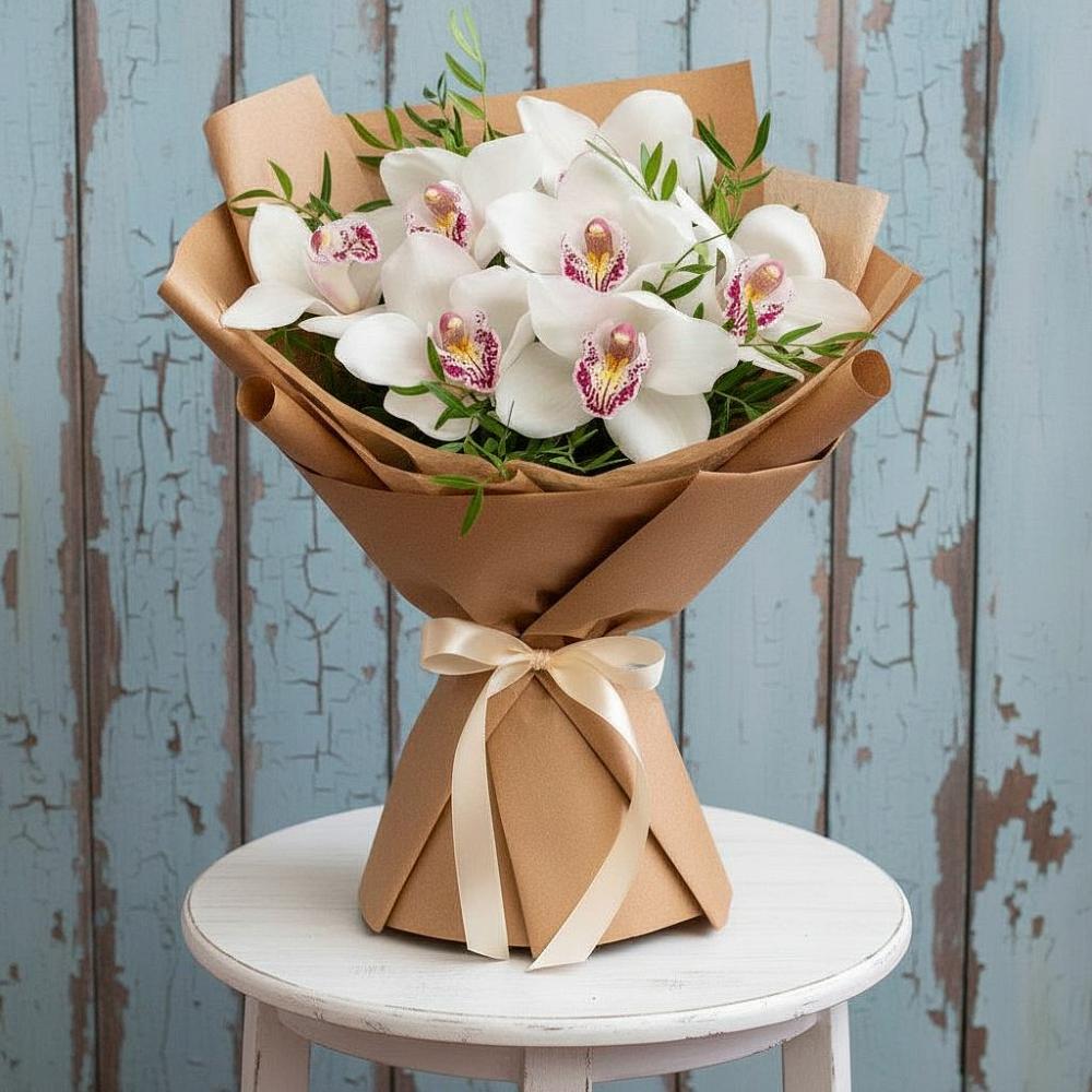 Букет цветов из: Орхидеи и Розы в Дондуковском