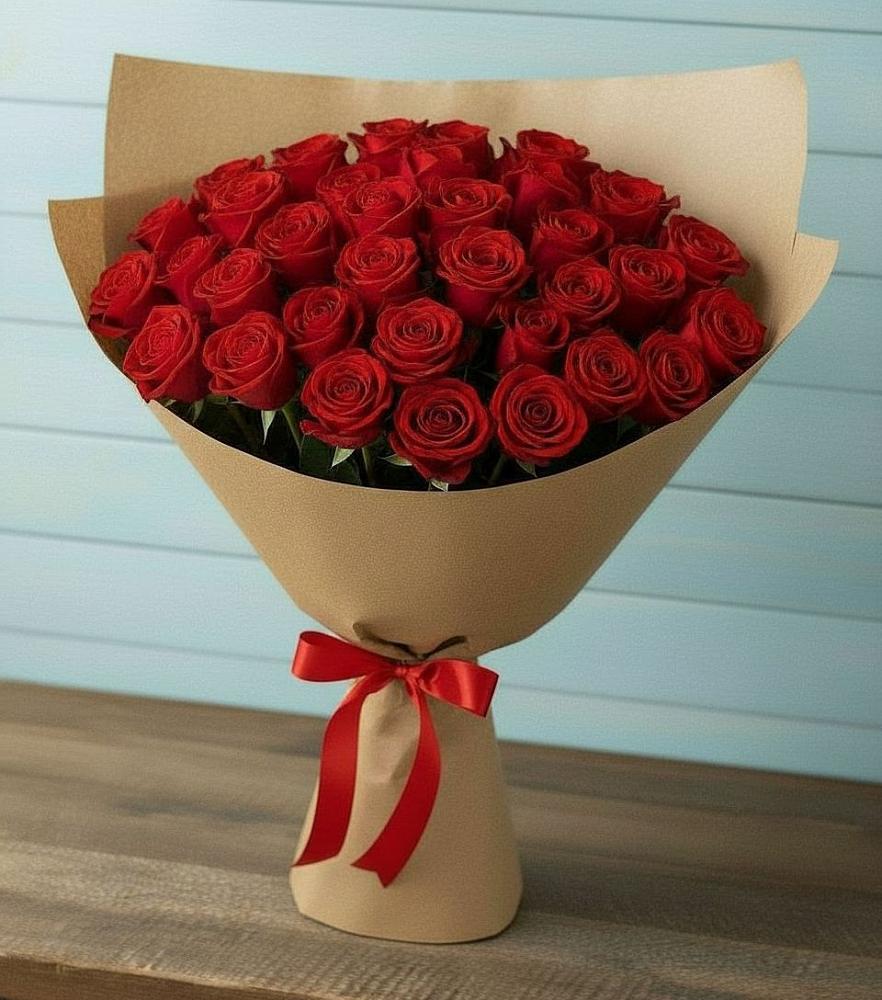 Букет Красные розы Милано в Дондуковском