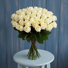 Букет 51 Белая роза Эдлесс Лав #REPLACE_PRED# Дондуковском