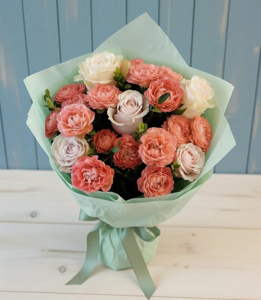 Букет цветов из: Розы в Дондуковском