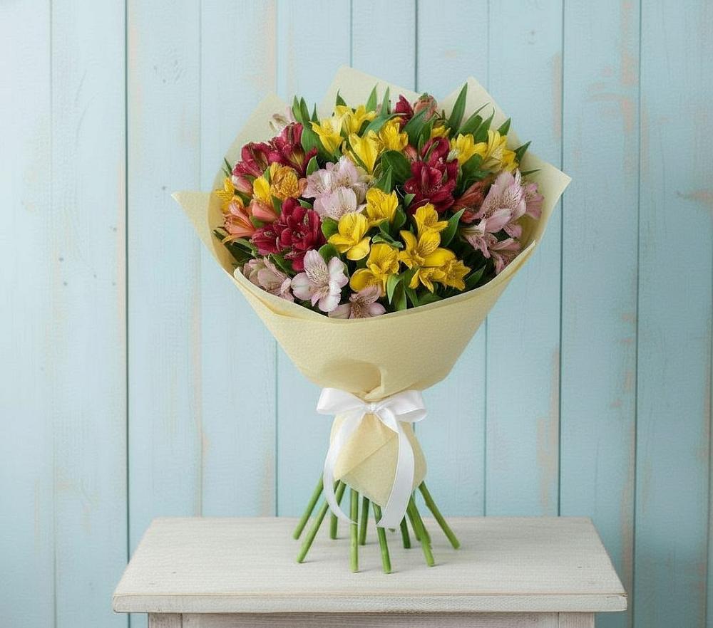 Букет цветов из: Альстромерии в Дондуковском