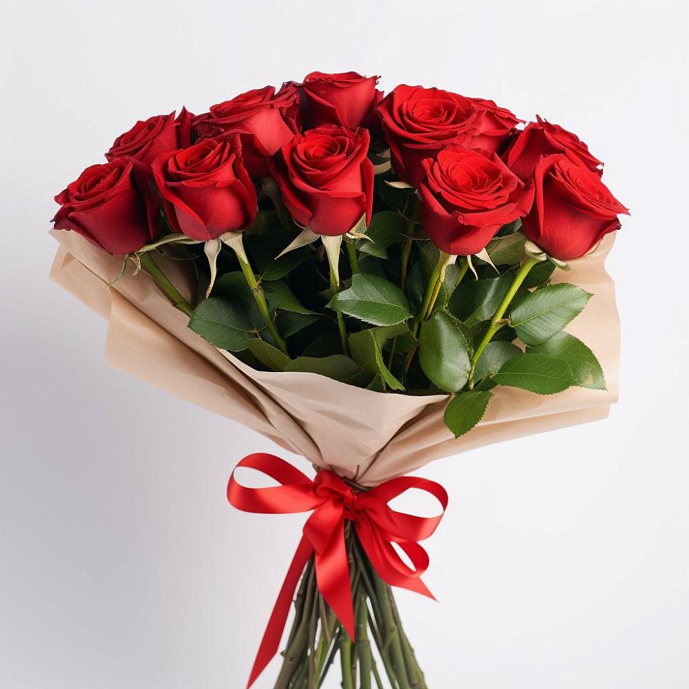 Букет 11 Красных роз Эдлесс Лав в Дондуковском